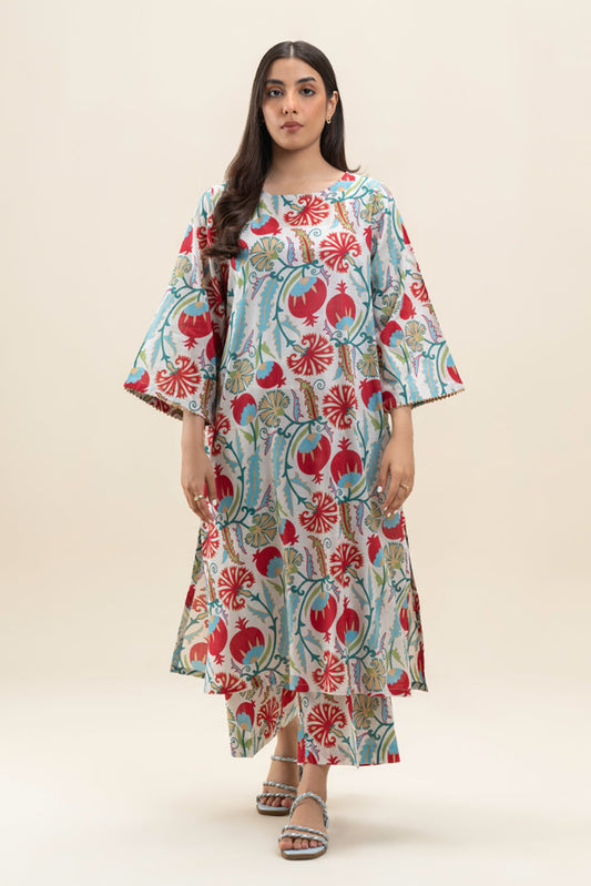 2 PIECE PRINTED LAWN SUIT (PRET)