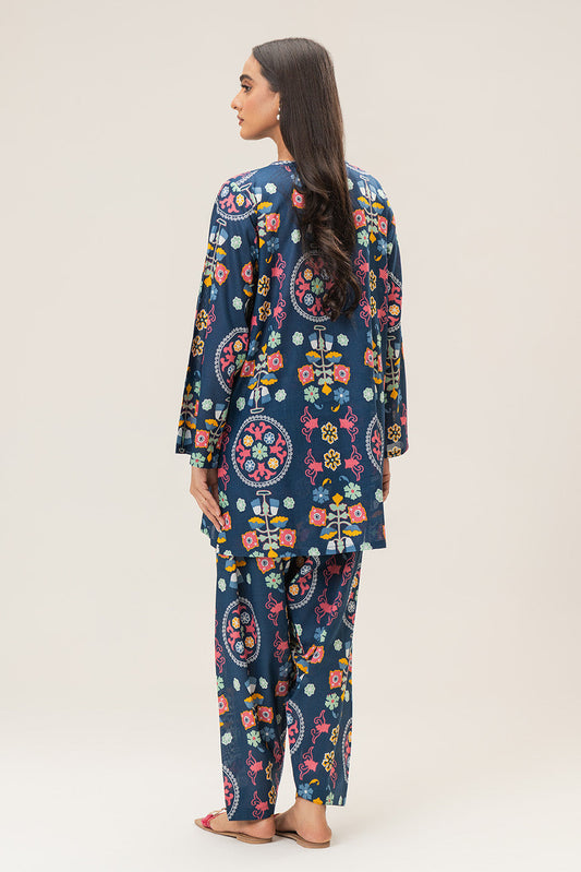 2 PIECE PRINTED LAWN SUIT (PRET)
