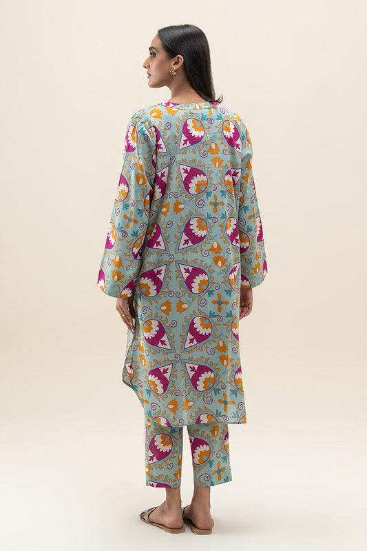 2 PIECE PRINTED LAWN SHIRT+PANT (PRET)