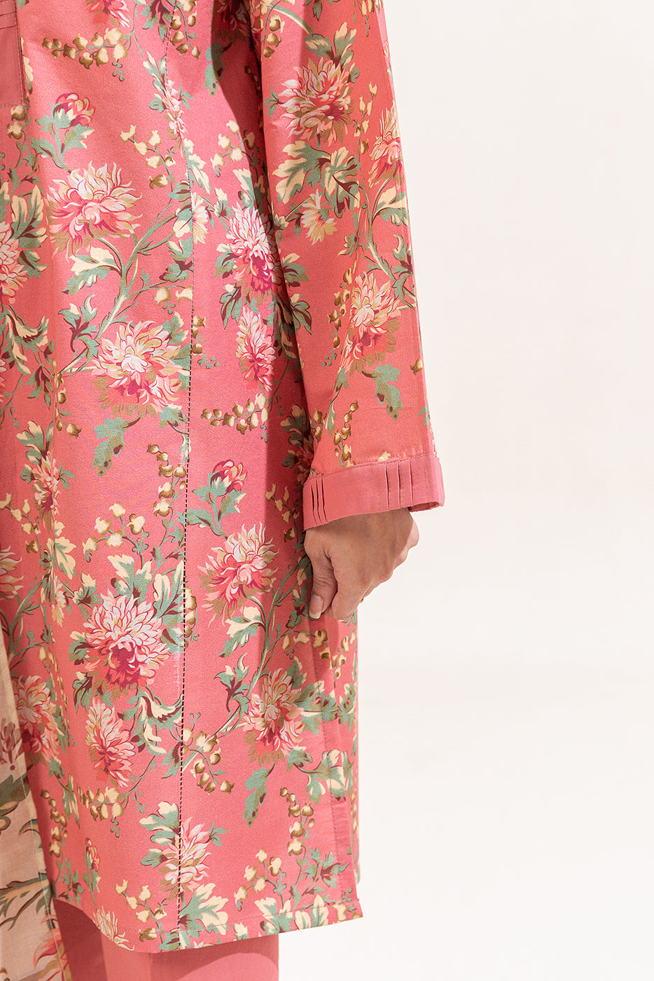 3 PIECE PRINTED LAWN SUIT-BLUSH AURA (UNSTITCHED)