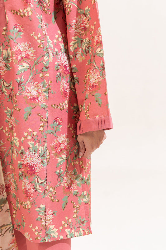 3 PIECE PRINTED LAWN SUIT-BLUSH AURA (UNSTITCHED)