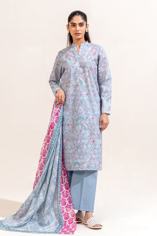 3 PIECE PRINTED LAWN SUIT-SPRING FEST (UNSTITCHED)