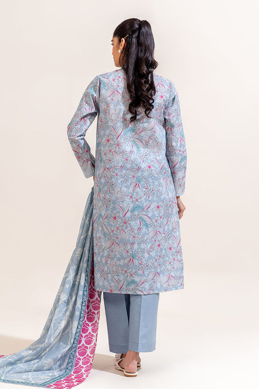 3 PIECE PRINTED LAWN SUIT-SPRING FEST (UNSTITCHED)