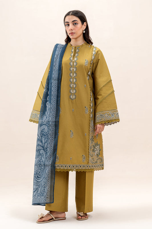 3 PIECE EMBROIDERED LAWN SUIT-MEDALLION VERVE (UNSTITCHED)