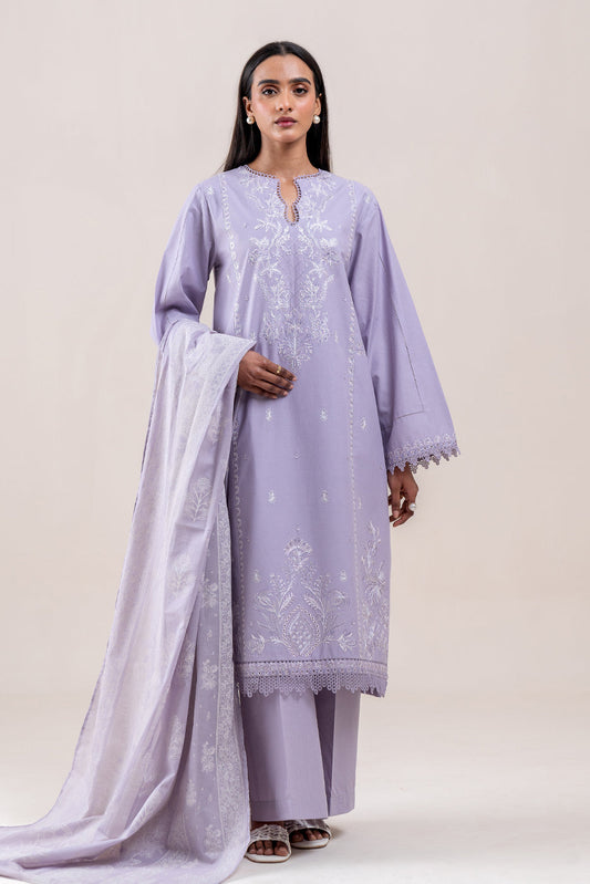 2 PIECE EMBROIDERED LAWN SUIT-THISTLE HUE (UNSTITCHED)