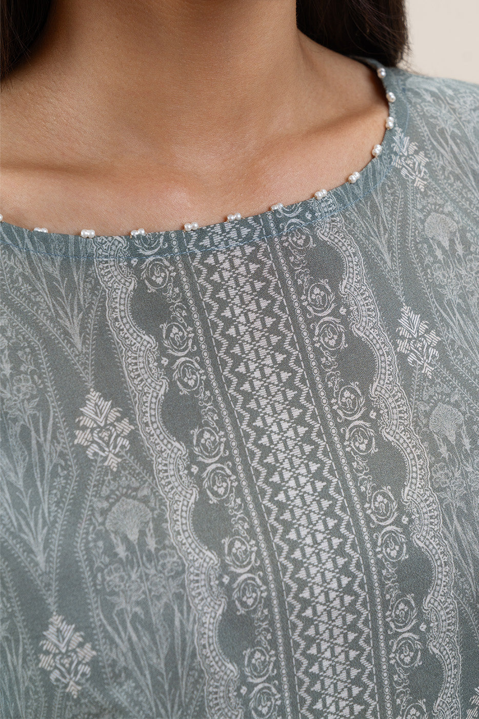 3 PIECE PRINTED LAWN SUIT-SAGE DREAM (UNSTITCHED)