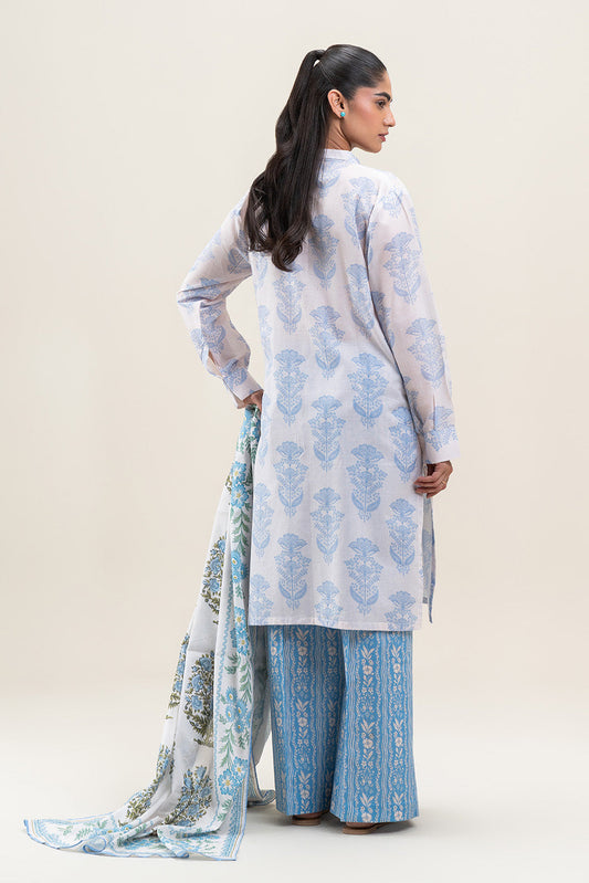 3 PIECE PRINTED LAWN LAWN SUIT-CAROLINA MUSE (UNSTITCHED)
