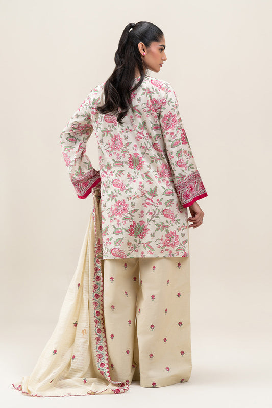 3 PIECE EMBROIDERED LAWN LAWN SUIT-JACOBEAN FANTASY (UNSTITCHED)