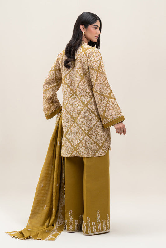 3 PIECE EMBROIDERED LAWN LAWN SUIT-MEDALLION HINT (UNSTITCHED)