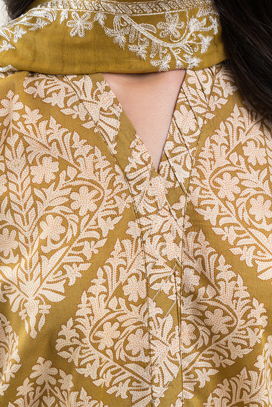 3 PIECE EMBROIDERED LAWN LAWN SUIT-MEDALLION HINT (UNSTITCHED)