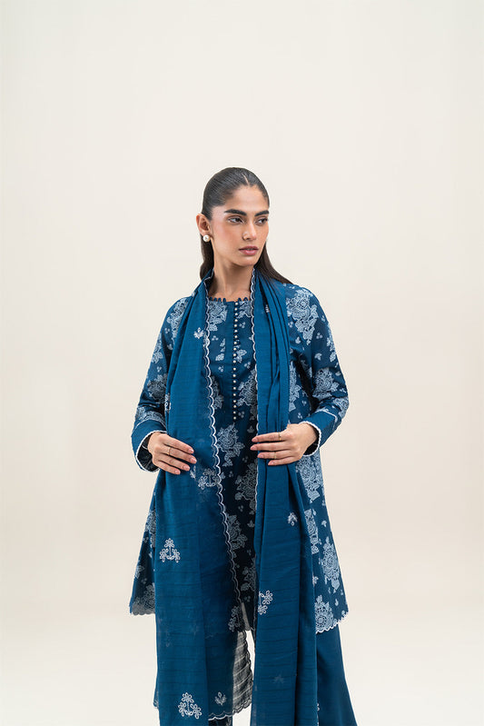 3 PIECE EMBROIDERED LAWN LAWN SUIT-MIDNIGHT DRAFT (UNSTITCHED)