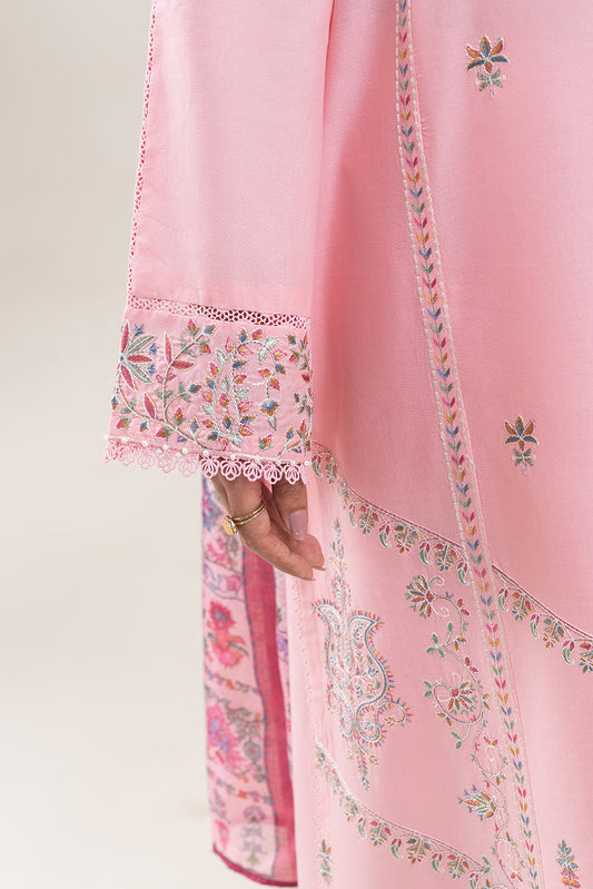3 PIECE EMBROIDERED LAWN SUIT-BLUSH DEW (UNSTITCHED)