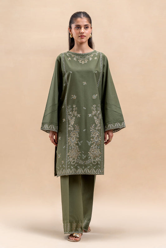 2 PIECE EMBROIDERED LAWN SUIT-TEAL GLEAM (UNSTITCHED)