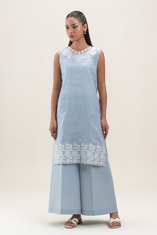 2 PIECE EMBROIDERED YAN DYED JACQUARD SUIT-SERENE GLACIER (UNSTITCHED)