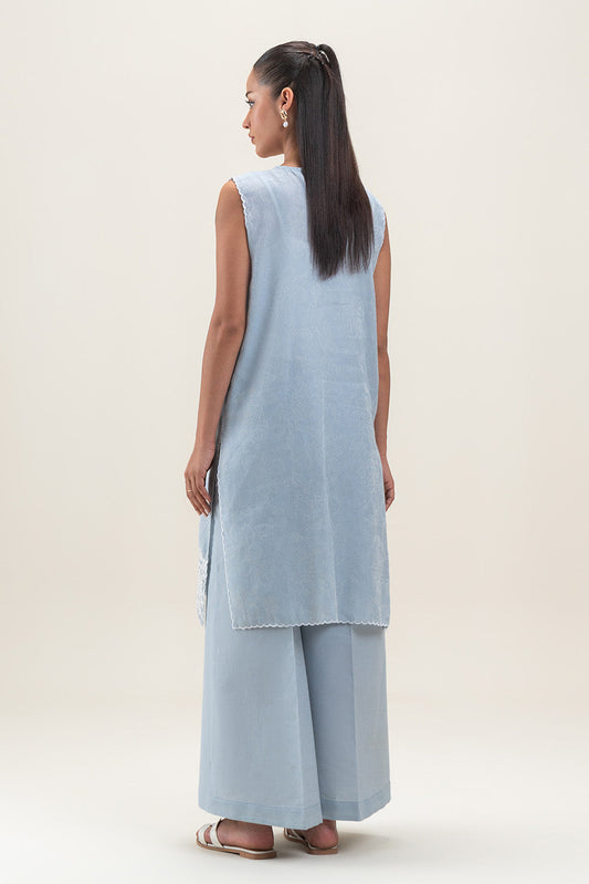 2 PIECE EMBROIDERED YAN DYED JACQUARD SUIT-SERENE GLACIER (UNSTITCHED)