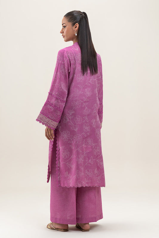 2 PIECE EMBROIDERED YAN DYED JACQUARD SUIT-COSMOS PINK (UNSTITCHED)