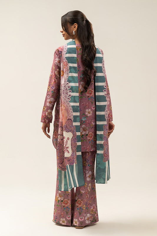 3 PIECE PRINTED LAWN SUIT-CASHMERE GARDEN (UNSTITCHED)