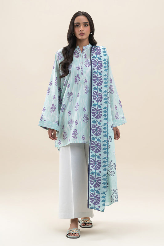 2 PIECE PRINTED LAWN SUIT-ARCTIC VISION (UNSTITCHED)