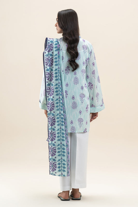 2 PIECE PRINTED LAWN SUIT-ARCTIC VISION (UNSTITCHED)