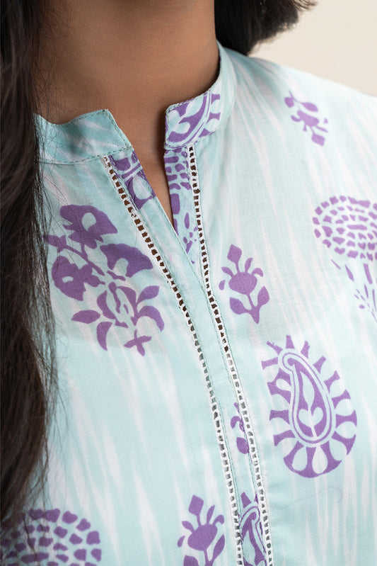 2 PIECE PRINTED LAWN SUIT-ARCTIC VISION (UNSTITCHED)