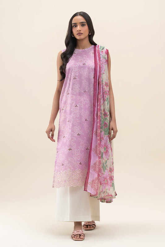 2 PIECE EMBROIDERED LAWN SUIT-SUBTLE BLOOM (UNSTITCHED)