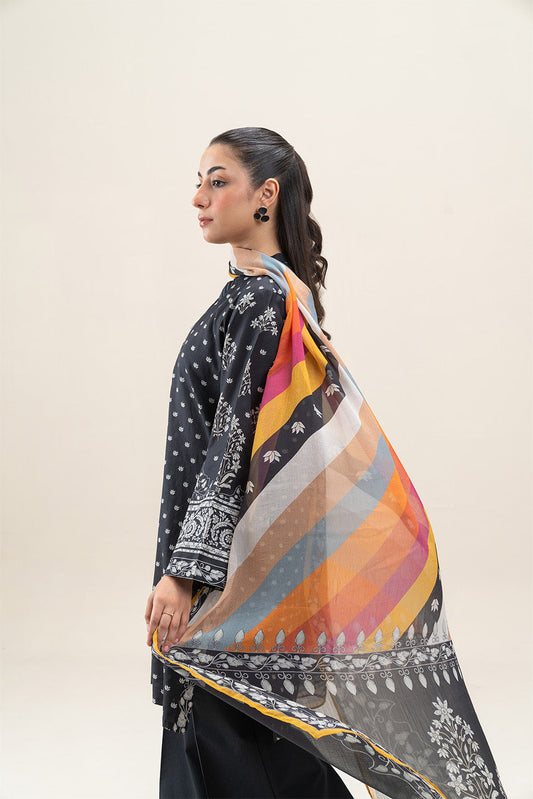 3 PIECE PRINTED LAWN SUIT-RAVEN GRACE (UNSTITCHED)
