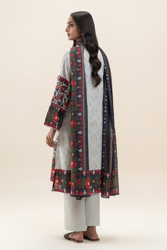 3 PIECE PRINTED LAWN SUIT-AMAZON GARDEN (UNSTITCHED)