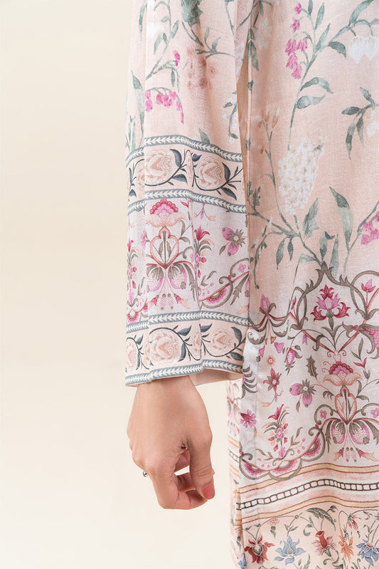 3 PIECE PRINTED LAWN SUIT-IVORY FERN (UNSTITCHED)