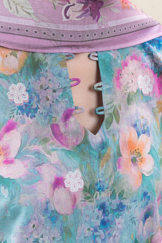 3 PIECE PRINTED LAWN SUIT-CANDY BLOOM (UNSTITCHED)