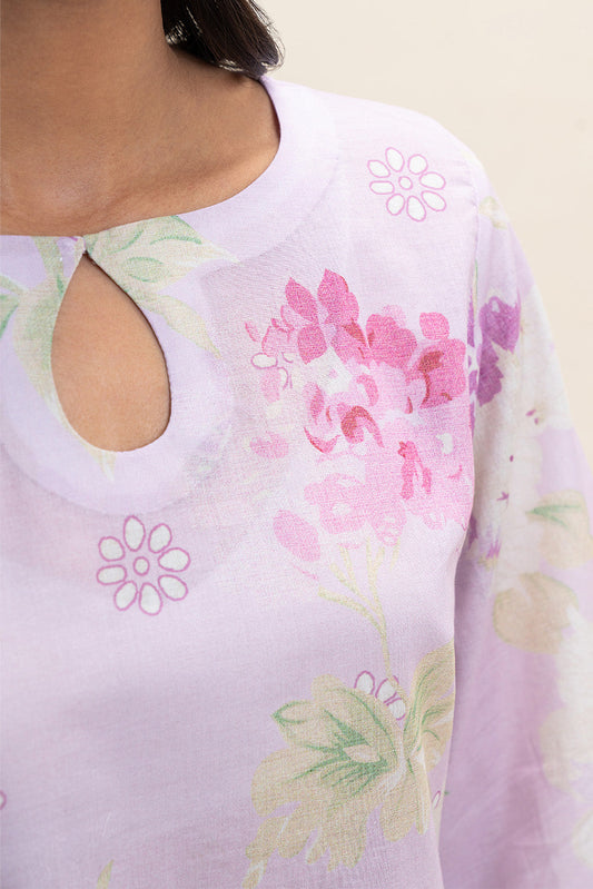 3 PIECE PRINTED LAWN SUIT-PASTEL GARLAND (UNSTITCHED)