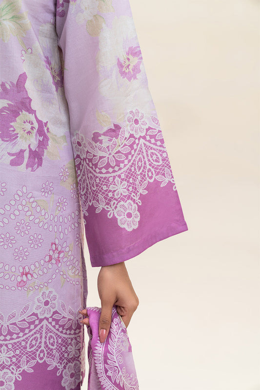 3 PIECE PRINTED LAWN SUIT-PASTEL GARLAND (UNSTITCHED)