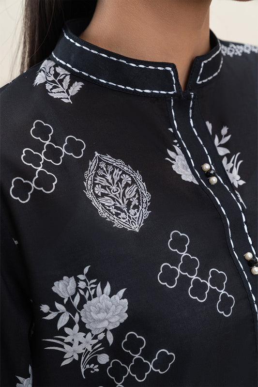 3 PIECE PRINTED LAWN SUIT-RAVEN MAZE (UNSTITCHED)