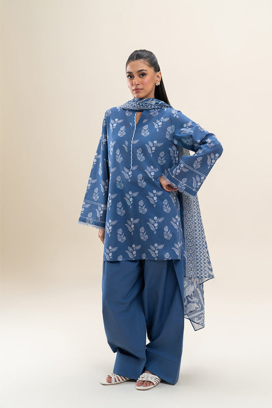3 PIECE PRINTED LAWN SUIT-RIS FERN (UNSTITCHED)