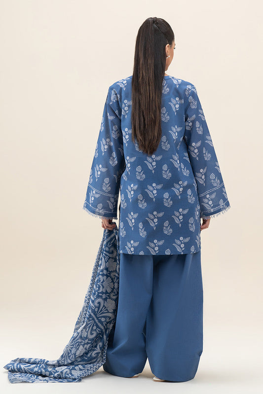 3 PIECE PRINTED LAWN SUIT-RIS FERN (UNSTITCHED)