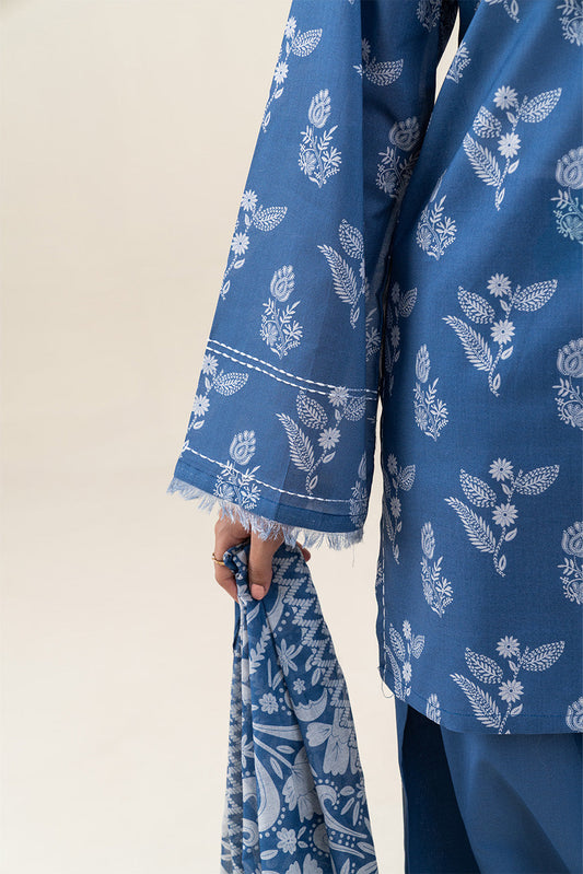 3 PIECE PRINTED LAWN SUIT-RIS FERN (UNSTITCHED)
