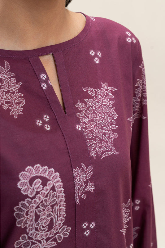 3 PIECE PRINTED LAWN SUIT-MULBERRY MUSE (UNSTITCHED)