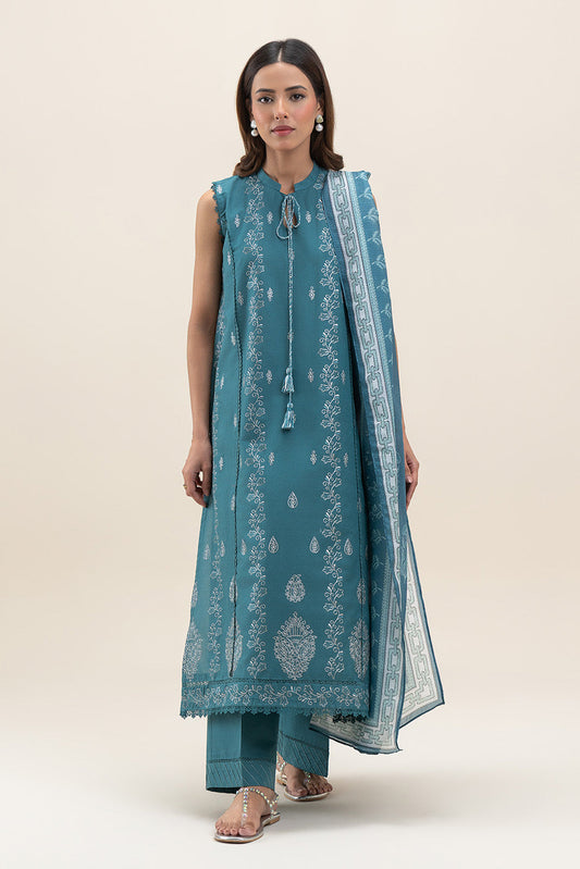 3 PIECE EMBROIDERED LAWN SUIT-AEGEAN CHARM (UNSTITCHED)
