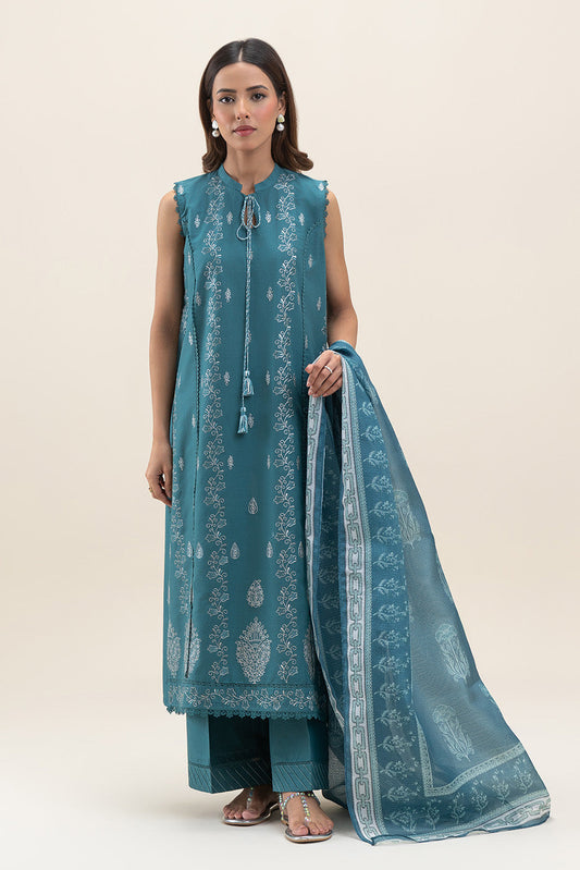 3 PIECE EMBROIDERED LAWN SUIT-AEGEAN CHARM (UNSTITCHED)