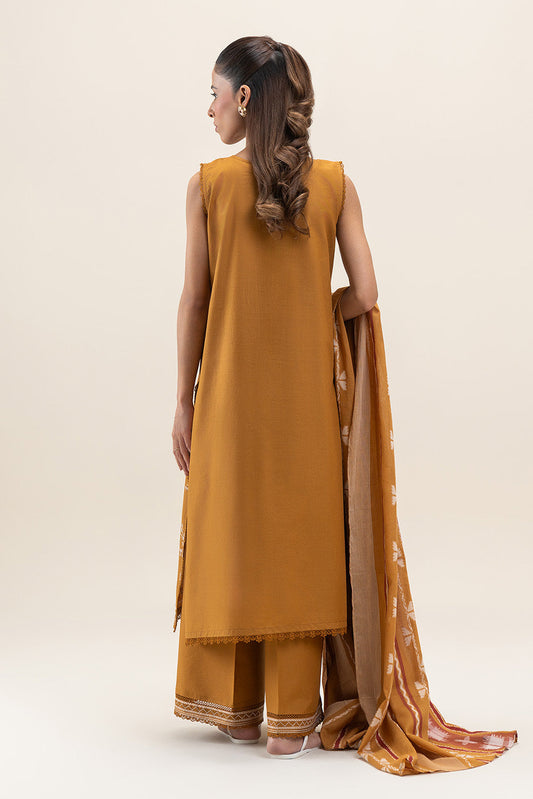 3 PIECE EMBROIDERED LAWN SUIT-SUNSET HUES (UNSTITCHED)