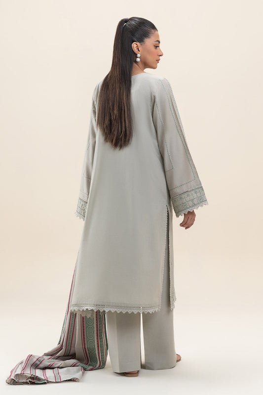 3 PIECE EMBROIDERED LAWN SUIT-SAGE VERVE (UNSTITCHED)