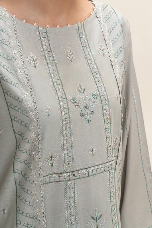 3 PIECE EMBROIDERED LAWN SUIT-SAGE VERVE (UNSTITCHED)