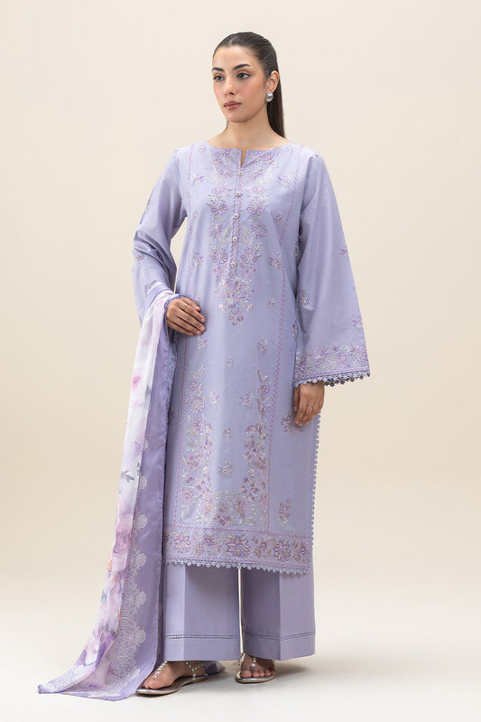 3 PIECE EMBROIDERED LAWN SUIT-WINSOME BLOOM (UNSTITCHED)