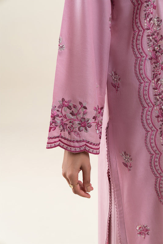 3 PIECE EMBROIDERED LAWN SUIT-PINK ALLURE (UNSTITCHED)