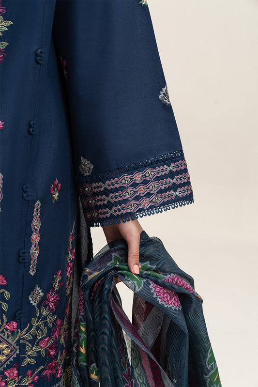 3 PIECE EMBROIDERED LAWN SUIT-CERULEAN DREAM (UNSTITCHED)