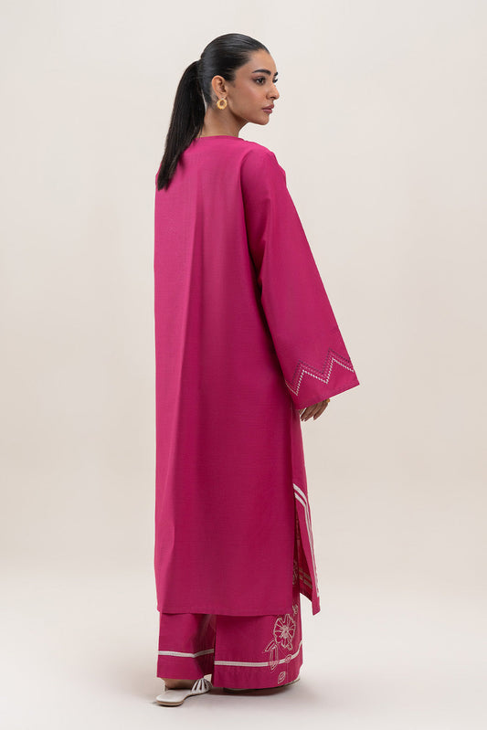 2 PIECE EMBROIDERED LAWN SUIT-FUSCHIA CHARM (UNSTITCHED)