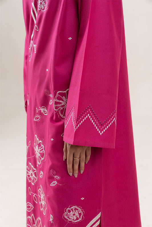 2 PIECE EMBROIDERED LAWN SUIT-FUSCHIA CHARM (UNSTITCHED)