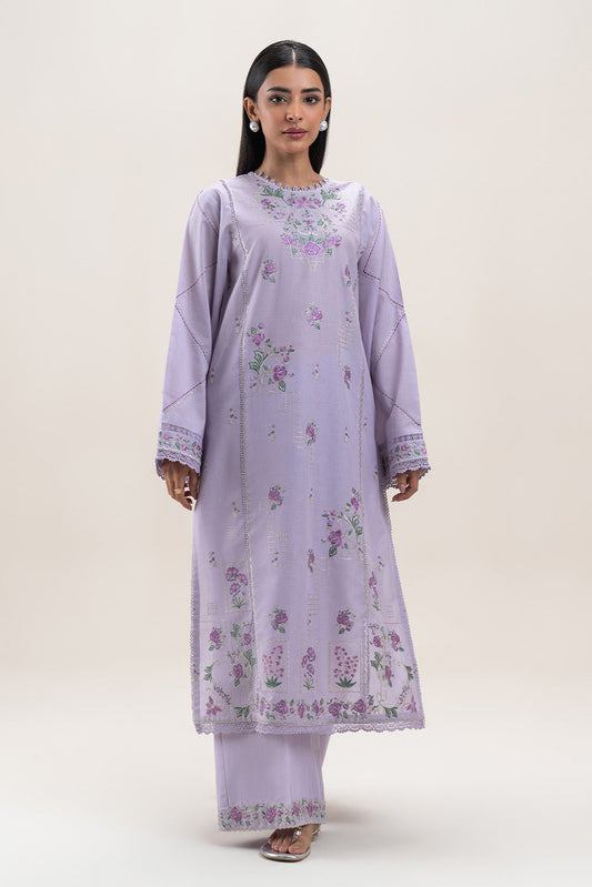 2 PIECE EMBROIDERED LAWN SUIT-LAVENDER GLAZE (UNSTITCHED)