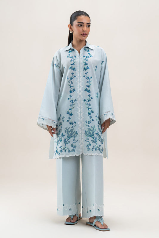 2 PIECE EMBROIDERED LAWN SUIT-DIVINE SKY (UNSTITCHED)