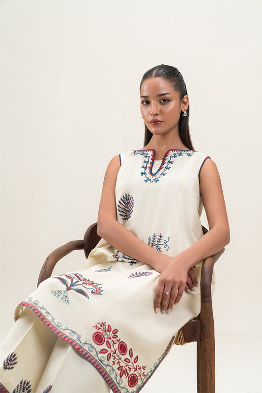 2 PIECE EMBROIDERED LAWN SUIT-SAND TREASURE (UNSTITCHED)