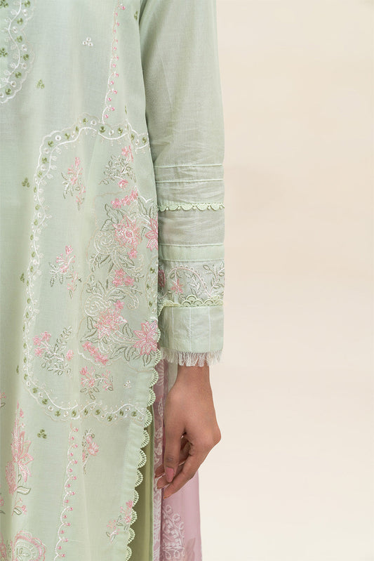 3 PIECE EMBROIDERED LAWN SUIT-DEWY MEADOW (UNSTITCHED)